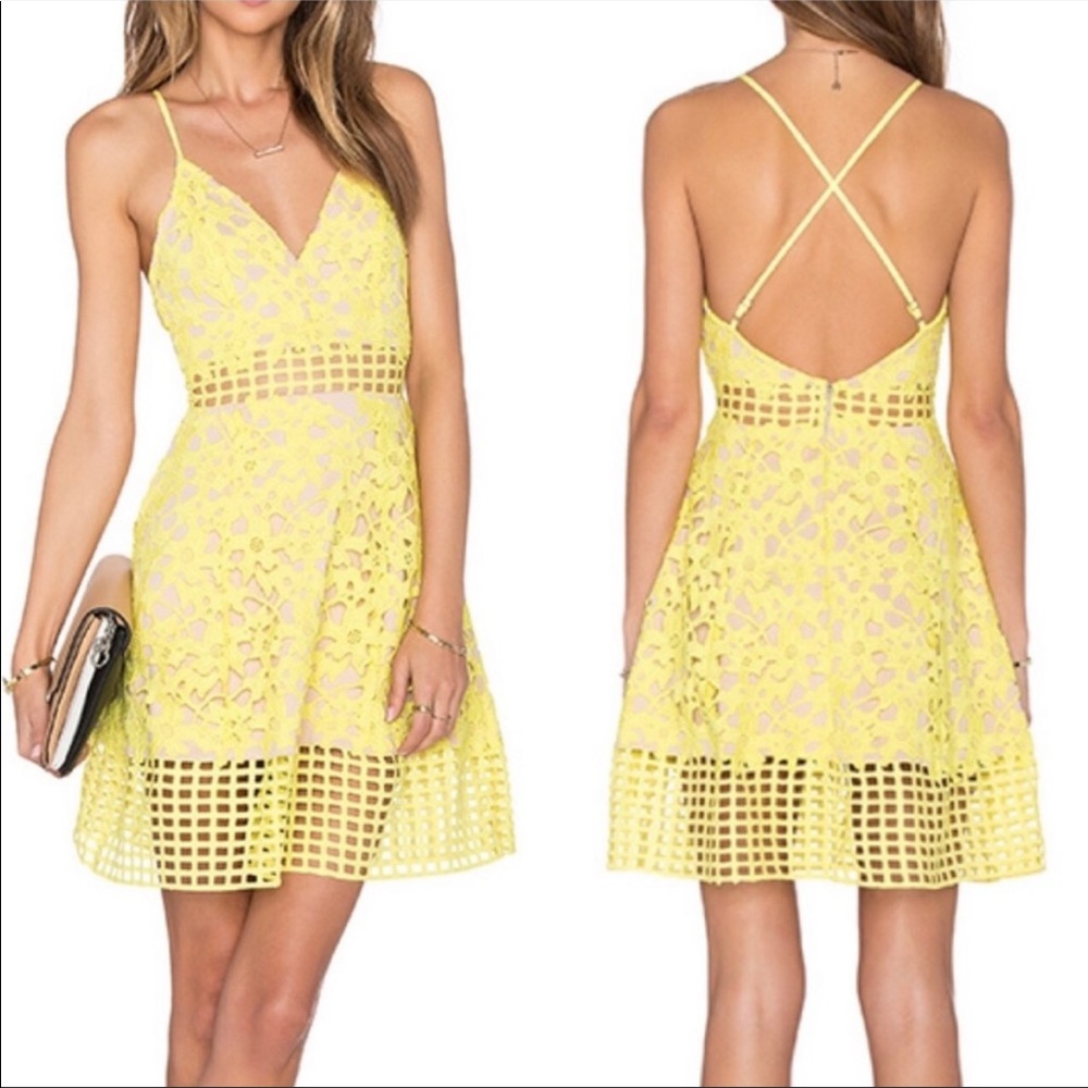 Lovers & friends Bellini yellow dress